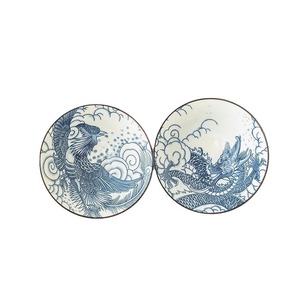 Tasse conique en porcelaine bleue et blanche, motif dragon et phénix, tasse à thé Kung Fu en céramique, design traditionnel chinois, origine Dehua - Product Image 5