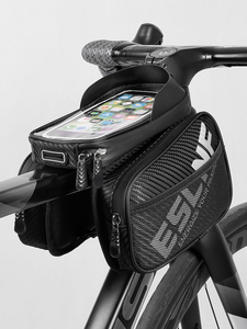 ESLNF Sac de cadre de vélo étanche pour tube supérieur, avec étui de téléphone à écran tactile sensible en TPU pour smartphone de 7,0 pouces - Product Image 2