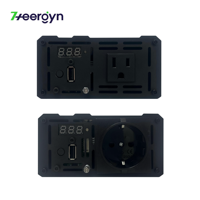 Convertisseur d'alimentation pour voiture 600W, 12V DC vers 110V 120V AC, avec port USB, adaptateur pour ordinateurs portables, smartphones, tablettes, sortie onde sinusoïdale pure