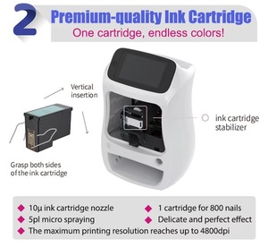 Máquina de Impresión de Uñas 3D con Tecnología Nueva 2026, Impresión de Múltiples Dedos, Descarga de Imágenes - Product Image 2