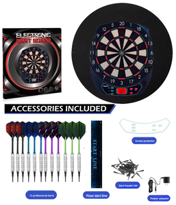 Jeu de fléchettes électroniques pour toute la famille - Pointes souples, notation automatique, jeu de fléchettes d'intérieur sûr pour adultes et enfants - Product Image 1
