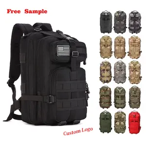 Protetor Plus Mochilas táticas para academia ao ar livre 3 dias de assalto à prova d'água Molle Bug Out Bag Camuflagem Camping Caminhadas 40L