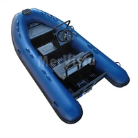 Bateau pneumatique CE 12 pieds (3,6 m) en Hypalon avec coque en V profond en aluminium, type Gommoni Tender Dinghy