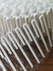 Biopoly 4.8x156mm <span class=keywords><strong>U</strong></span> hình dạng giấy rơm OPP bao bì Scroll sữa rơm thân thiện với môi giấy ống hút - Product Image 5