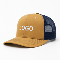 Casquettes de camionneur Oxford personnalisées OEM avec logo brodé 3D, style baseball, esthétique café, brunch, minimaliste, tons neutres beige crème