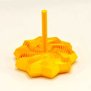 Ornement de bureau créatif en spirale 3D géométrique magique, tour à vis avec poignée octogonale imprimable - Product Image 6