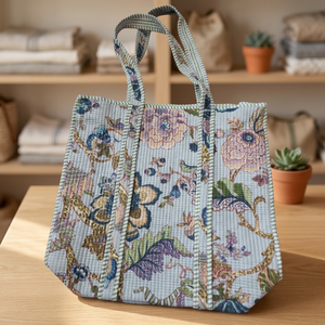 Nouveaux sacs fourre-tout matelassés de style campagnard français, grande capacité, multifonctionnels, couleur unie, fermeture à glissière - Product Image 3