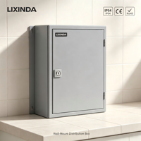 Boîtier de distribution électrique mural LIXINDA en métal IP54 avec serrure mécanique, conforme CE RoHS, personnalisable 10A-630A pour extérieur