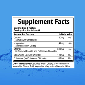 Private Label Electrolyte Tablets for Magnesium Enhance Muscular Resilience Daily Electrolyte <b>Supplement</b> - Product Image 2