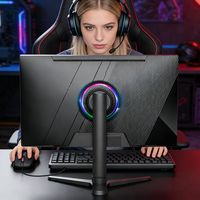 Moniteur LCD incurvé 27 pouces super large 320 Hz 2K 320Hz avec rétroéclairage LED, haut-parleurs intégrés, ordinateur de bureau pour jeux PC