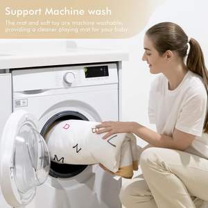 เสื่อออกกำลังกายสำหรับ<span class=keywords><strong>ทารก</strong></span>แรกเกิดพร้อมที่ครอบเต็นท์และหมอนกิจกรรมการพัฒนายิมปรับแต่ง - Product Image 6