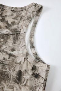 夏の新作カスタムストリートスタイルメンズノースリーブニットショート<span class=keywords><strong>T</strong></span>シャツヒップホップルーズフィット通気性迷彩プリント - Product Image 5