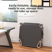 Chaise longue pliante portable robuste noire à coussin épais et rembourré, inclinable et réglable, zéro gravité, pour jardin, balcon, bureau ou sieste