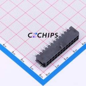 HC-MX3.0-<b>2</b>*12AWT-05 Wire-to-Board <b>Pin</b> Header SMD,P=3mm,Horizontal Mount <b>Connector</b> 2x12P 3mm Horizontal Mount Micro-Fit (MX 3.0) - Product Image 1