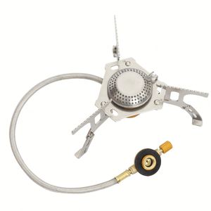 Réchaud à gaz portable pour le camping - Cuisinière d'extérieur pliable avec allumage piézoélectrique et support stable - Product Image 1