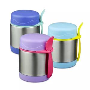 Termo personalizado de 350 ml para bebés, frasco de acero inoxidable para alimentos calientes, con cuchara y tenedor. - Product Image 1