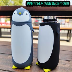 Cartoon Penguin Insulated Water Bottle 304 Stainless Steel Double Wall Vacuum Flask For Home Outdoor Gifts - Product Image 2
