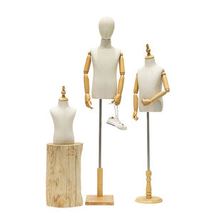 Maniquí para niños Tienda de ropa para niños y niñas Ventana de mesa para personas Soporte de exhibición de media longitud - Product Image 4
