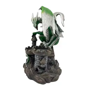 Customizable Resin Green Dragon Decoration Desktop Decoration