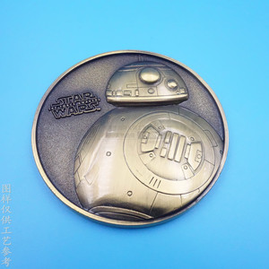Pièce commémorative Star Wars en alliage de zinc bronze, relief gaufré, objet de collection, cadeau, accessoire - Product Image 1