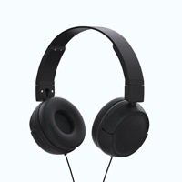Headphone On-Ear Berkabel 3.5mm Aux Desain Lipat, Suara Stereo & Panggilan Jernih untuk Olahraga & Gaming, Siap Grosir