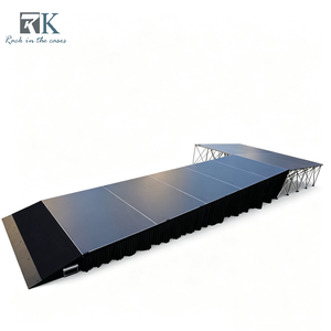 Plataforma de Escenario Modular de Aluminio, Escenario Portátil para Bodas, DJ, Conciertos y Eventos - Product Image 1