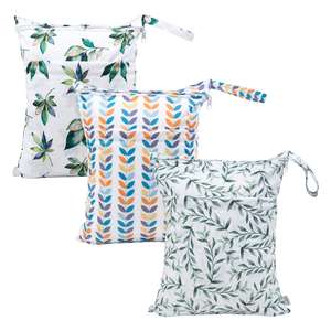 กระเป๋าผ้าเปียกสำหรับชุดว่ายน้ำกันน้ำมีกระเป๋าผ้าอ้อมให้แห้งซักได้กันน้ำมีกระเป๋าซิปสำหรับเด็กทารกกระเป๋ารถเข็นเด็กได้หลายร้อยแบบ - Product Image 3