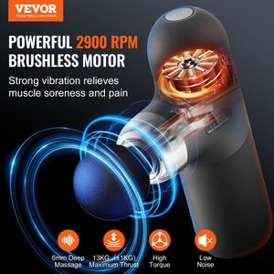 DB, venta al por mayor, 7,4 V, 2500mAh, pistola de masaje de tejido profundo, masajeador muscular de percusión sin escobillas de 4 velocidades con 4 cabezales de masaje para atletas - Product Image 2