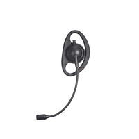 Écouteur intra-auriculaire en forme de D avec interface 3,5 mm pour radios talkie-walkie et casques audio