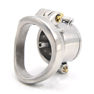 Новое поступление игр для взрослых из нержавеющей стали супер маленький целомудрие устройство мужской клетка петуха металлический замок ремень секс-игрушки для мужчин - Product Image 5