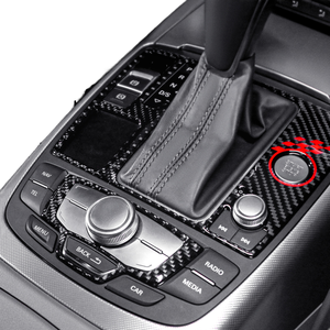 Carbon Fiber for A6 C7 A7 4G8 2012-2018 Rear Center <b>Console</b> Gear Shifter Trim Sticker Car Interior Tuning Accessories - Product Image 1