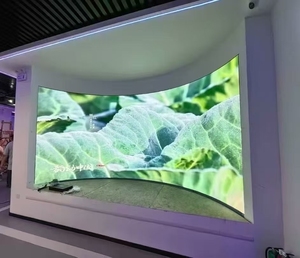 Écran LED incurvé flexible pour location extérieure D-King 500*500mm Système complet P1.95-P4.81 Panneau mural vidéo LED souple - Product Image 1
