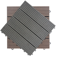 300*300mm WPC bois plastique Composite solide carreaux de terrasse Design contemporain traditionnel érable brossé Technique projets de bricolage