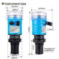 Transmetteur de niveau à ultrasons intelligent intégré au réservoir, capteur de niveau de liquide industriel, surveillance à distance, 4-20 mA, RS485, IP65, IP68