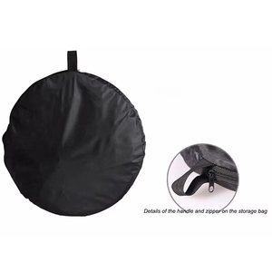 Kampho <span class=keywords><strong>2</strong></span> Trong 1 Bạc & Trắng Chiếu Sáng Phản Xạ Vòng Gấp Di Động 30/60/80/110Cm Máy Ảnh Ảnh Ảnh Phản Xạ Khuếch Tán Bảng Điều Chỉnh - Product Image 6