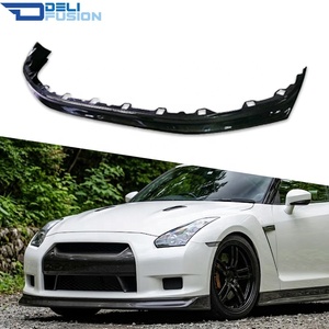 สปอยเลอร์ลิ้นกันชนหน้าคาร์บอนไฟเบอร์แท้ทรง ZL สำหรับ Nissan GT-R R35 ปี 2012-2016 ชุดแต่ง - Product Image 1