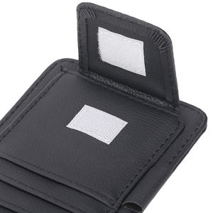 Soporte de cuero para anteojos de coche, Clip, visera, estuche, accesorios interiores para almacenar gafas de sol, tarjeta, pluma, factura - Product Image 5