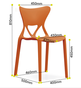 เก้าอี้ร้านอาหารขายส่ง |   ผู้ผลิตเก้าอี้พลาสติก PP เชิงพาณิชย์ - Product Image 4