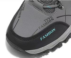 Chaussures de marche imperméables tendance à lacets, bout rond, tige synthétique, semelle extérieure en caoutchouc, style toutes saisons - Product Image 2