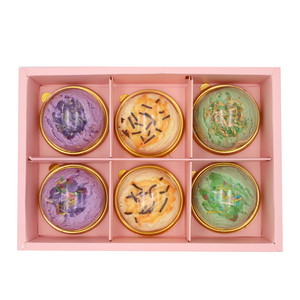 Bombas de Baño Sólidas con Aceites Esenciales, Forma de Media Bola de Helado, Coloridas, Barras de Baño Efervescentes Hechas a Mano - Product Image 5