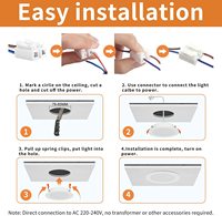 3w 9w 12w 18w 24w 2.5 inç 4 inç Potlights dim Led Downlight Mini Cct Led gömme aydınlatma Led Panel AYDINLATMA