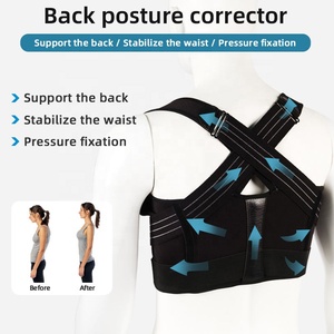 Correttore Posturale Aofit in Nylon, Supporto per Schiena e Colonna Vertebrale, Protezione Contro la Postura <span class=keywords><strong>a</strong></span> Cammello, Sollievo dal Dolore, Elastico e Confortevole - Product Image 2