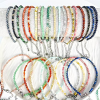Prix d'usine vente de produits de pierres précieuses de guérison de mode Bracelet multi-matériaux de 3mm pour le Feng Shui