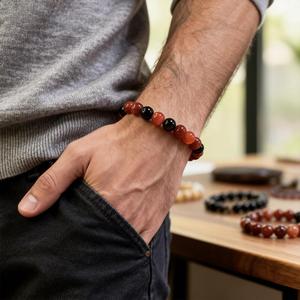 สร้อยข้อมือหินธรรมชาติ ลูกปัดแก้วหลากสี ช่วยเอาชนะทุกอุปสรรค บริการส่งออกทั่วโลก การ์ดเคล็ดลับการบำรุงรักษา - Product Image 3