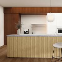 Panneaux muraux arqués en MDF 600*2800mm, panneau MDF ondulé, panneau mural flexible pliable, épaisseur 12mm pour la décoration de villa
