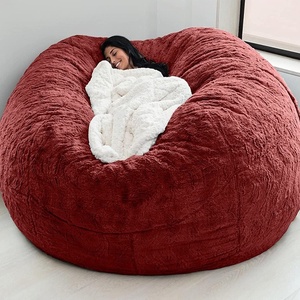<span class=keywords><strong>Sacco</strong></span> in schiuma tessuto pelliccia beanbags big xl round living room furniture bean bag sofa bed - Product Image 6