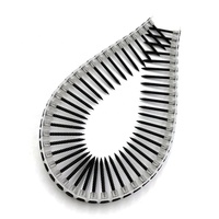 Vis à cloison sèche collées, tête trompette, filetage fin, phosphatées noires, pour plaque de plâtre 1 pouce