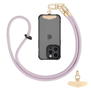 Sangle de téléphone portable personnalisée en jacquard multicolore, cordon réglable avec crochet, durable, lavable, en polyester - Product Image 2
