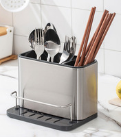 Organisateur d'évier de cuisine en acier inoxydable BX, égouttoir multi-compartiments pour éponges, brosses et produits de nettoyage
