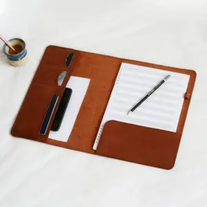 PU Leather A5 Book Cover Sleeve Protector Business Notepad Notebook Book Case Office School Supplies